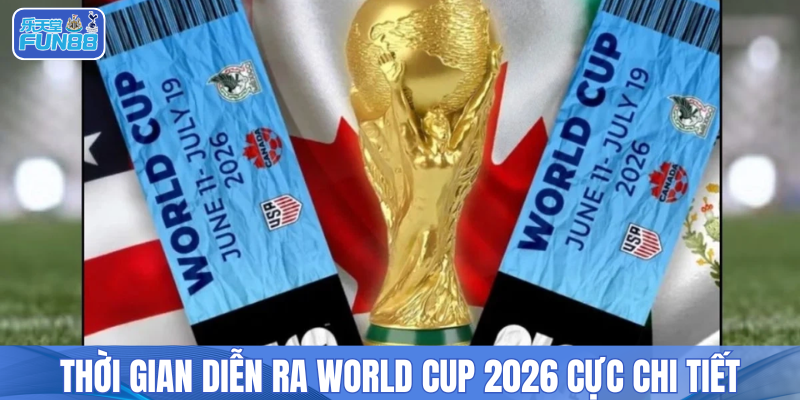 Thời gian diễn ra World Cup 2026 cực chi tiết